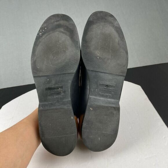 LL Bean Men's Size 10.5M Slip On Loafers Black Brown Leather,Comfort,Preppy - Picture 3 of 16